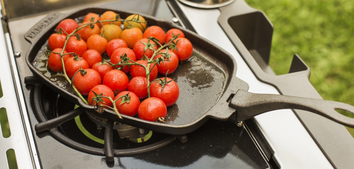 Чугунная сковорода со съемной ручкой