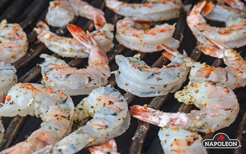 Креветки на гриле