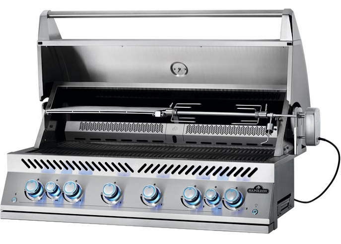 Вертел с 4-мя зажимами