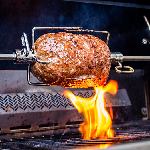 Вертел с 4-мя зажимами