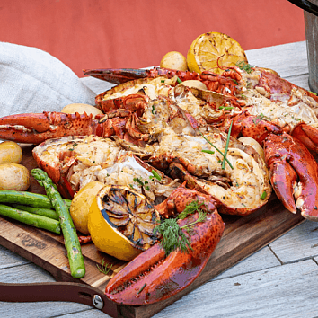 Лобстер на гриле