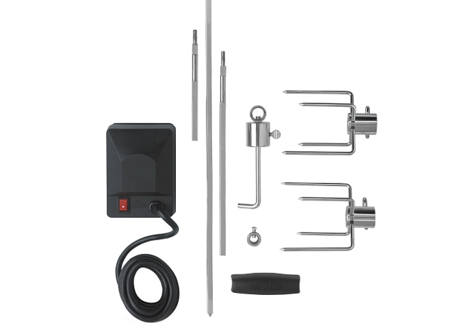 Вертел с 2-мя зажимами