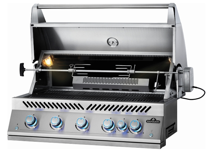 Вертел с 2-мя зажимами