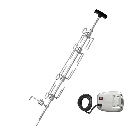 Вертел с 4-мя зажимами