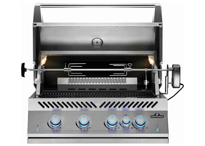 Вертел с 2-мя зажимами