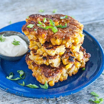 Кукурузные оладьи