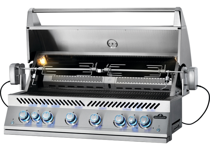 Вертел с 2-мя зажимами