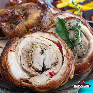 Поркетта на вертеле