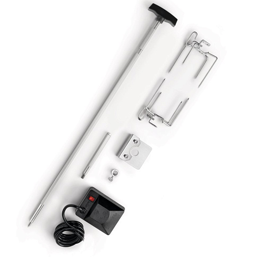 Вертел с 2-мя зажимами