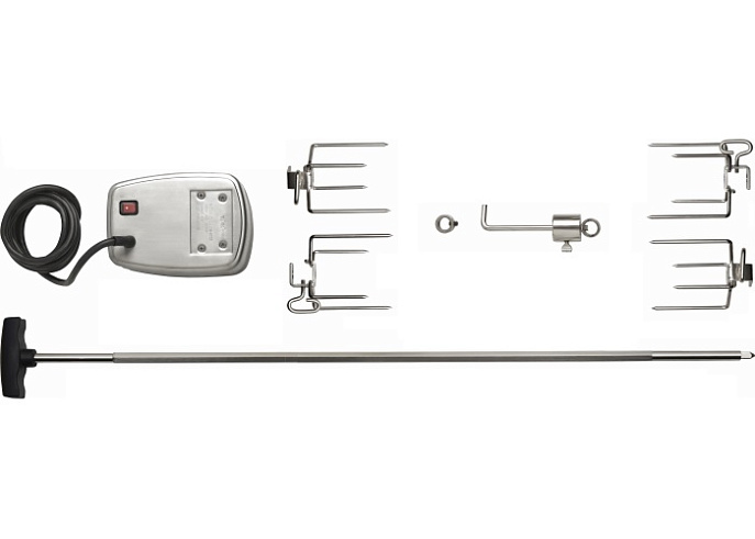 Вертел с 4-мя зажимами