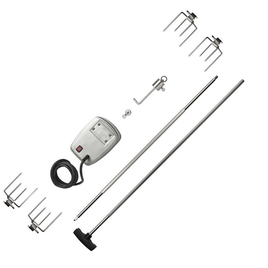 Вертел с 4-мя зажимами