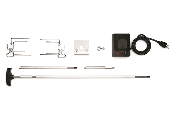 Вертел с 2-мя зажимами