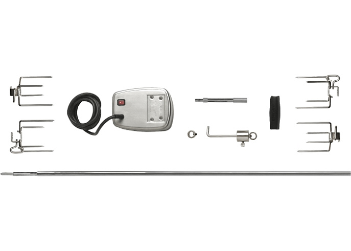 Вертел с 4-мя зажимами