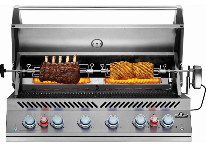 Вертел с 4-мя зажимами