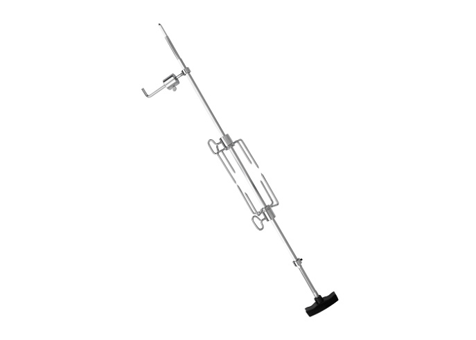 Вертел с 2-мя зажимами