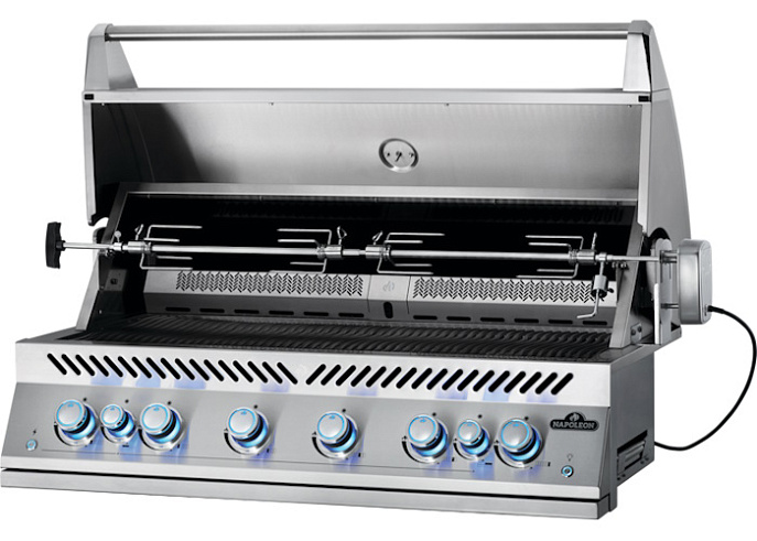 Вертел с 4-мя зажимами