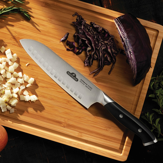 Нож поварской Santoku